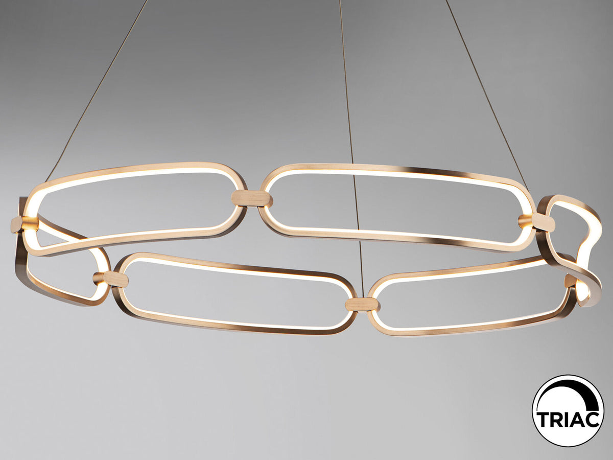 Lámpara de techo Colette LED oro rosa Ø80