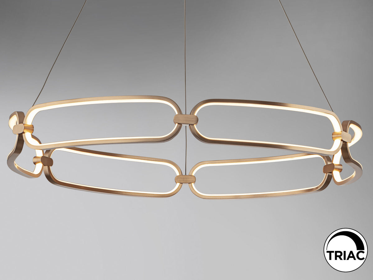 Lámpara de techo Colette LED oro rosa Ø80