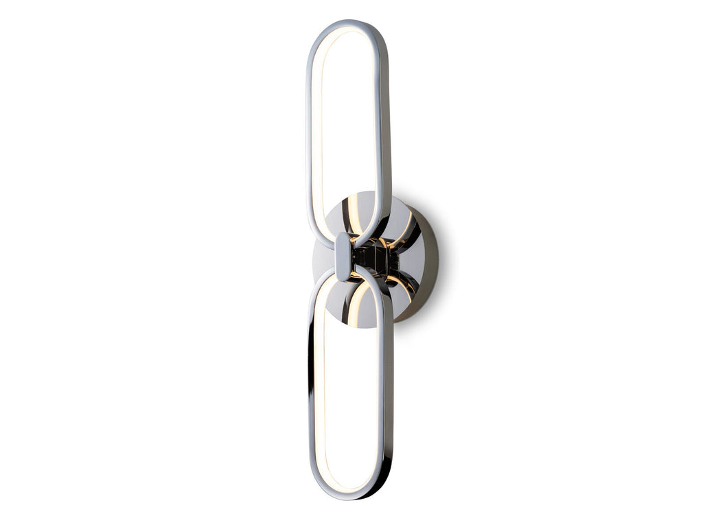 Aplique LED Colette 2 luces cromo