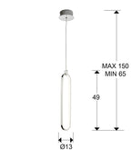 Lámpara colgante Colette 1 luz - medidas