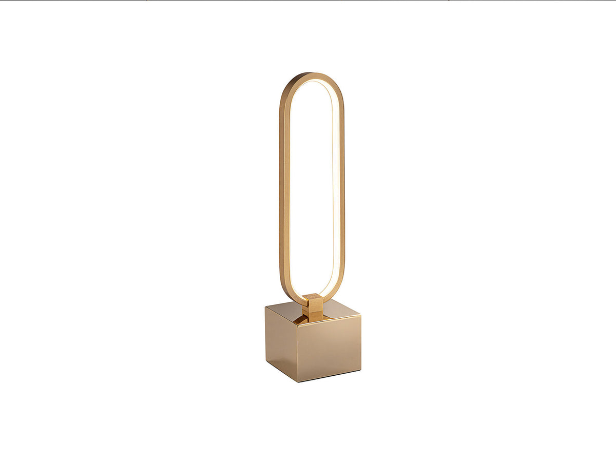 Lámpara de mesa Colette LED oro rosa