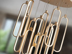 Lámpara de techo grande Colette 14 luces oro rosa