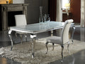 Mesa de comedor Barroque 200 × 100 acero inoxidable