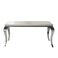 Mesa de comedor Barroque 160 × 90 acero inoxidable