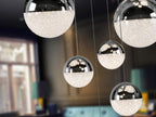 Lámpara de techo Sphere 14 luces cromo Ø60 dimable con pulsador