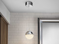 Lámpara colgante Sphere LED Ø12 cromo