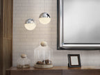 Lámpara colgante Sphere LED Ø12 cromo