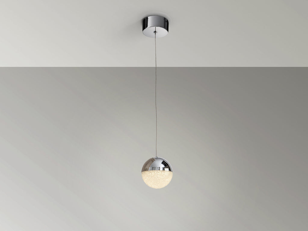 Lámpara colgante Sphere LED Ø12 cromo