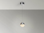 Lámpara colgante Sphere LED Ø12 cromo