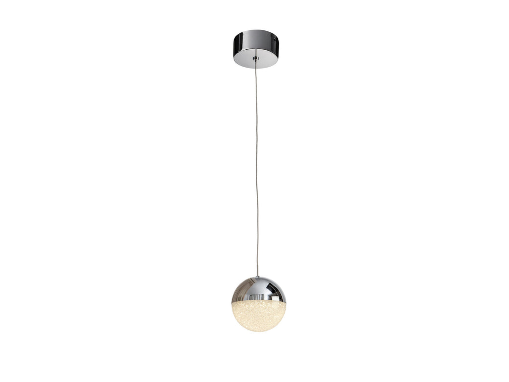 Lámpara colgante Sphere LED Ø12 cromo