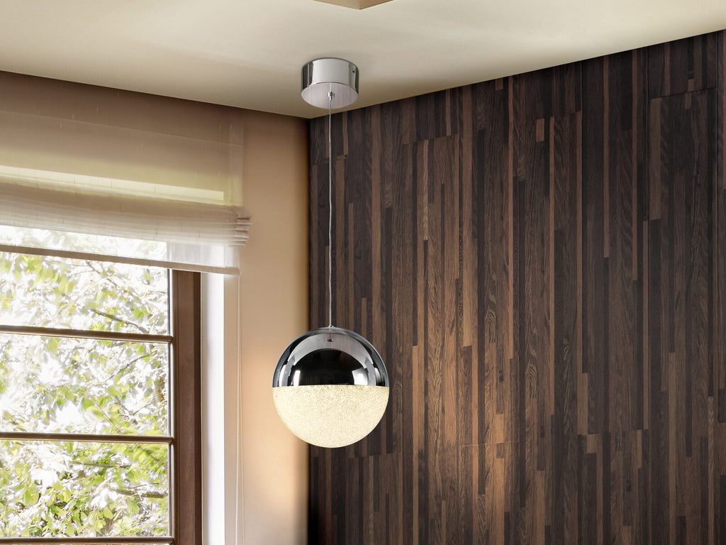 Lámpara colgante Sphere LED Ø20 cromo