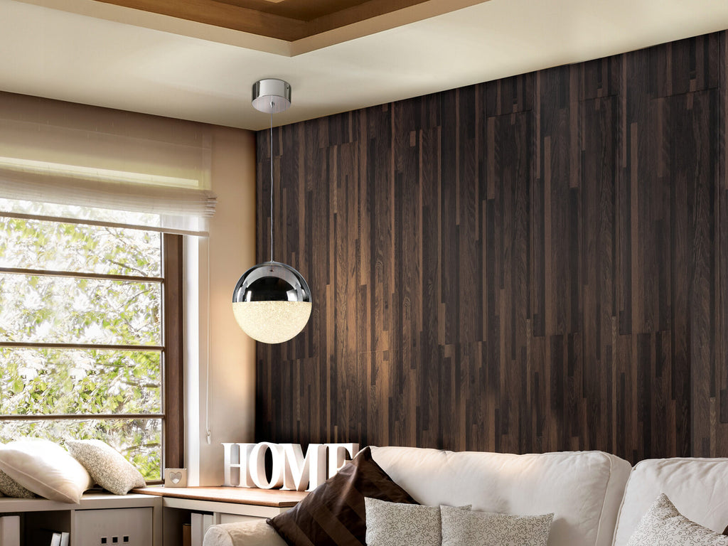 Lámpara colgante Sphere LED Ø20 cromo