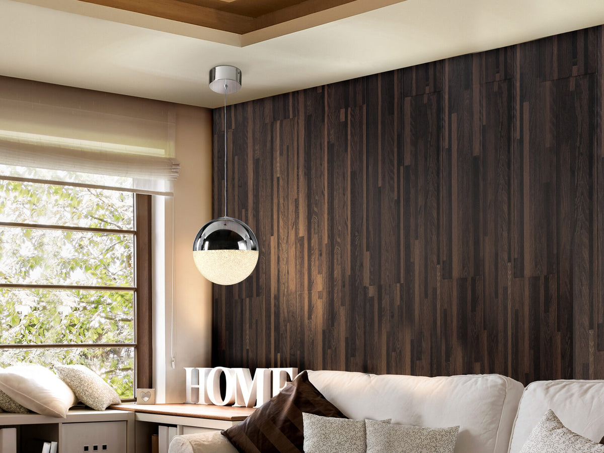 Lámpara colgante Sphere LED Ø20 cromo