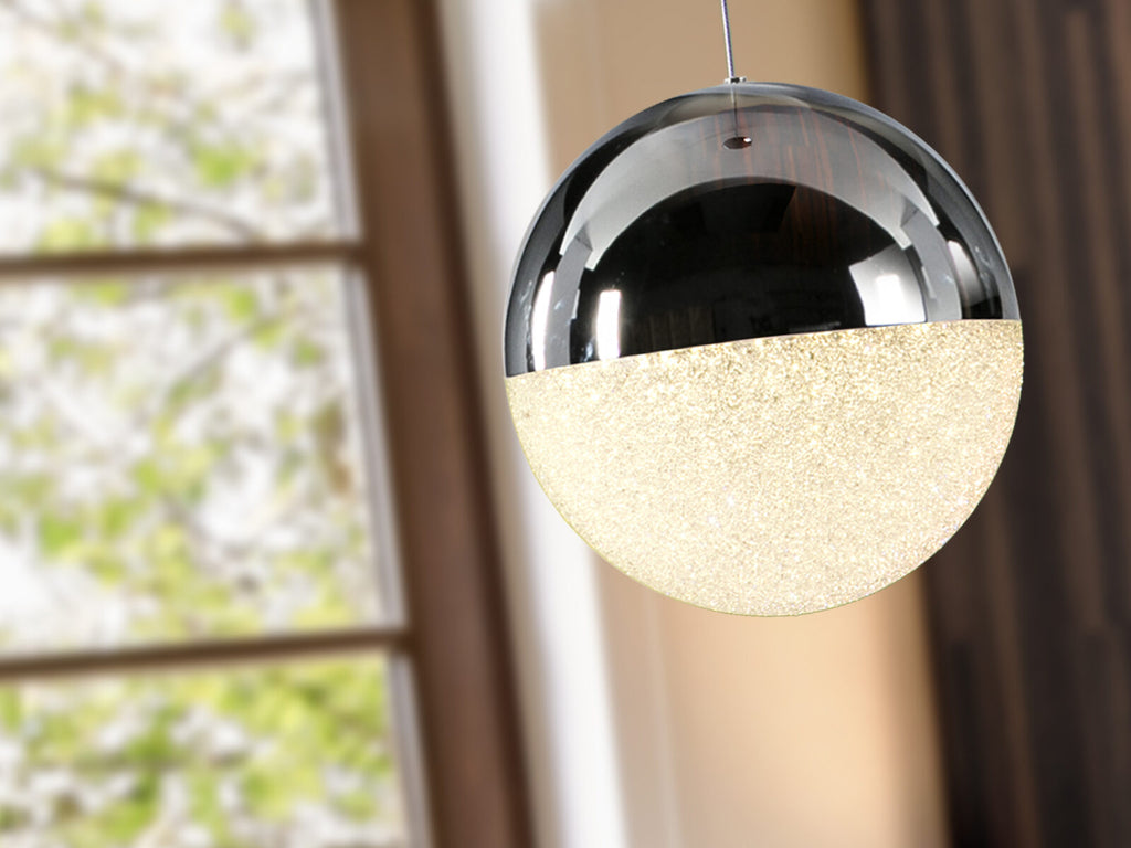 Lámpara colgante Sphere LED Ø20 cromo