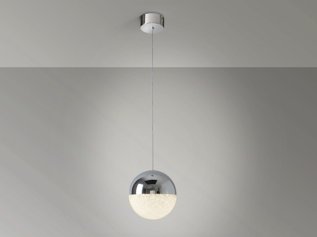 Lámpara colgante Sphere LED Ø20 cromo