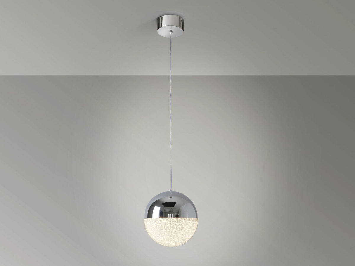 Lámpara colgante Sphere LED Ø20 cromo