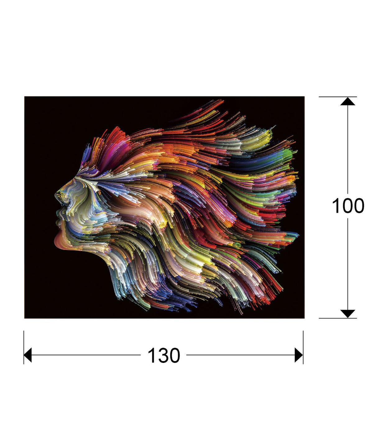 Fotografía Polycromy 130 × 100 cm - medidas