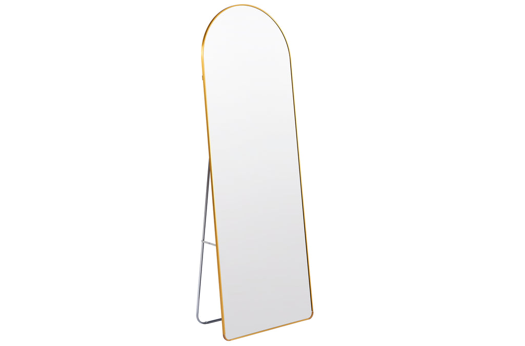 Espejo Pie / Colgar Dorado con Arco Superior Golden 60x162 cm