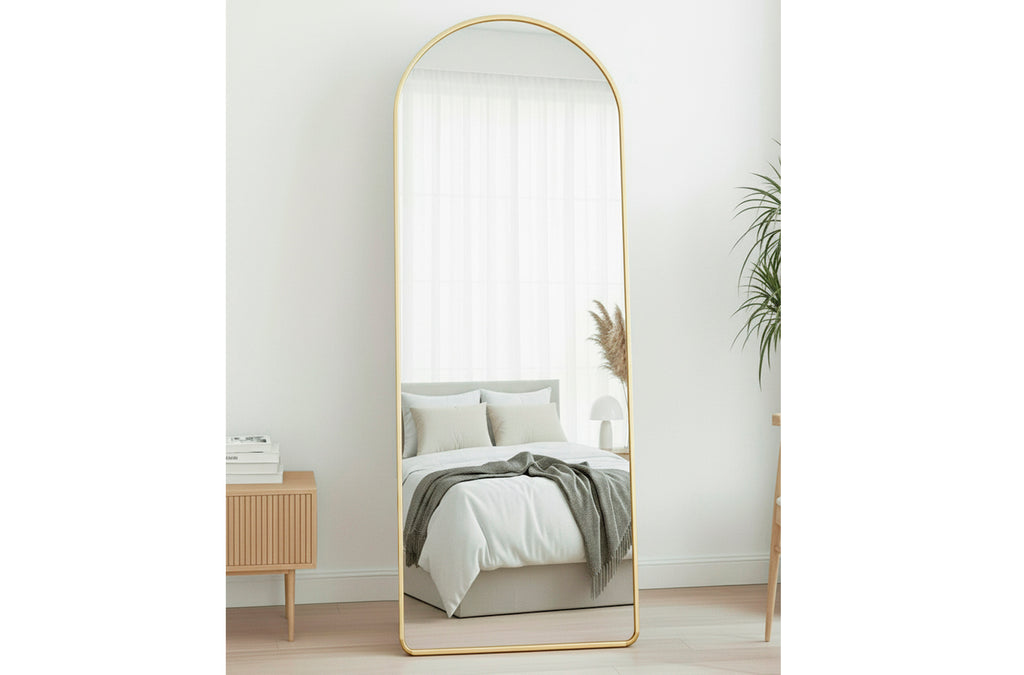 Espejo Pie / Colgar Dorado con Arco Superior Golden 60x162 cm - imagen 5