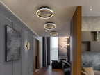 Plafón LED Stone CCT negro Ø40