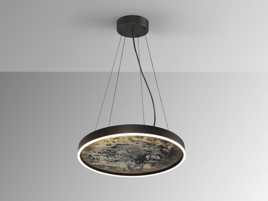 Lámpara de techo Stone LED CCT negro Ø60