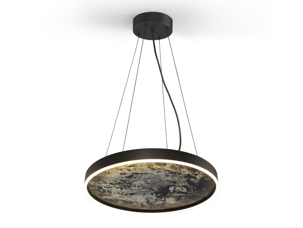 Lámpara de techo Stone LED CCT negro Ø60