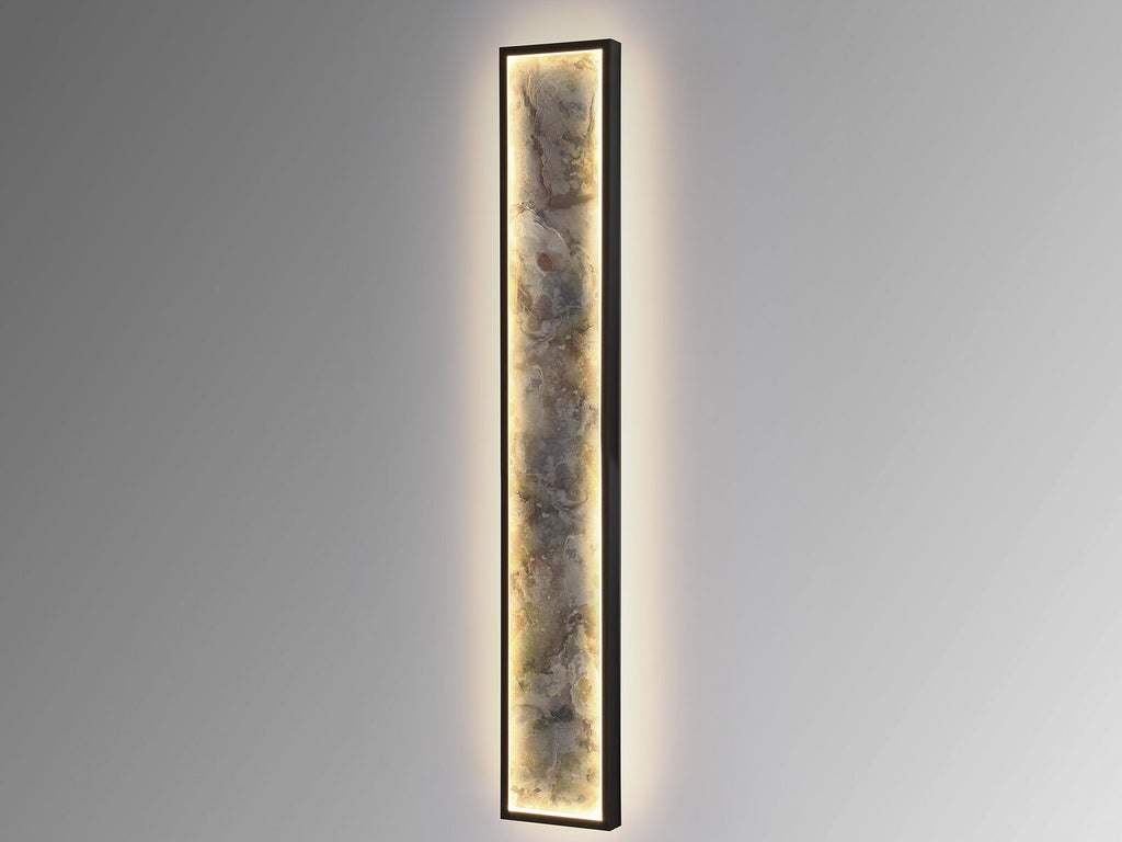 Aplique o plafón LED Stone CCT negro 100 cm