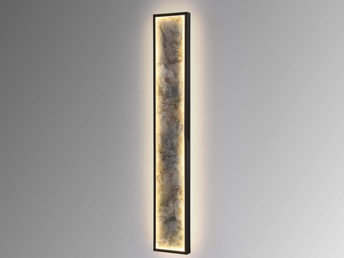 Aplique o plafón LED Stone CCT negro 100 cm