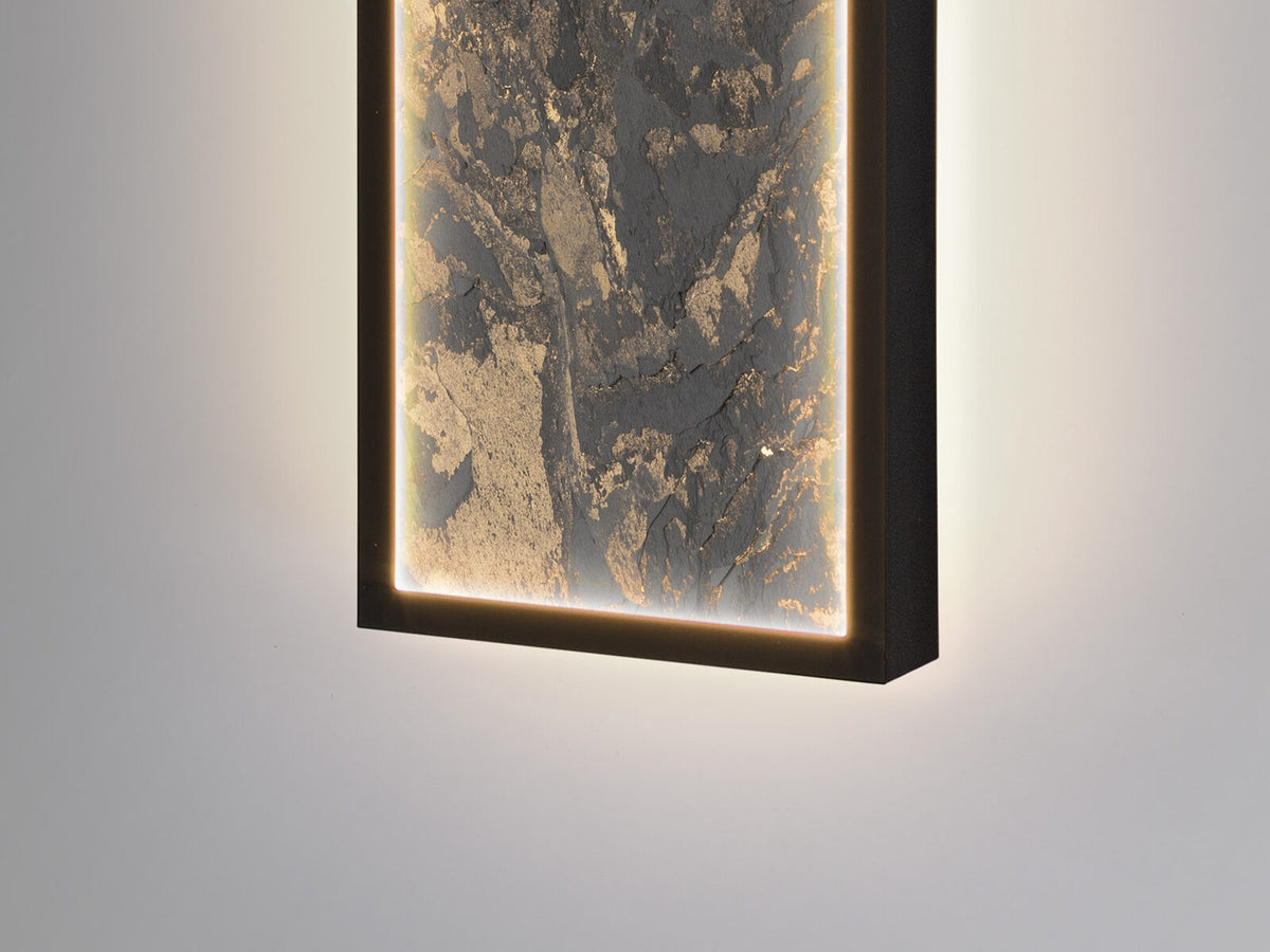 Aplique o plafón LED Stone CCT negro 100 cm