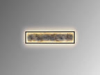 Aplique o plafón LED Stone CCT negro 60 cm