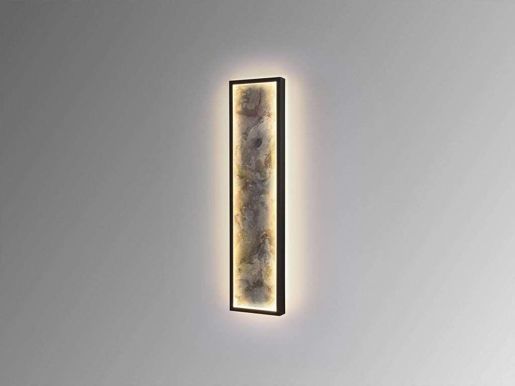Aplique o plafón LED Stone CCT negro 60 cm
