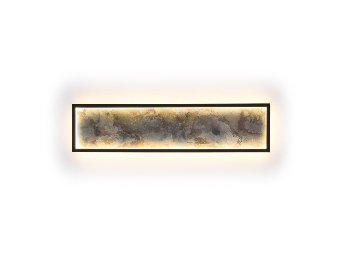 Aplique o plafón LED Stone CCT negro 60 cm