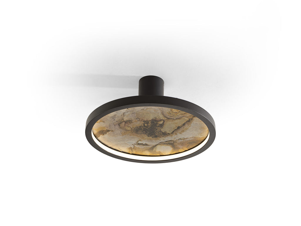 Aplique LED Stone CCT redondo negro Ø32