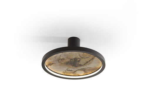 Aplique LED Stone CCT redondo negro Ø32