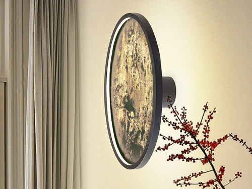 Aplique LED Stone CCT redondo negro Ø61