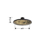 Aplique LED Stone CCT redondo negro Ø61 - medidas