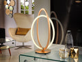 Lámpara de mesa Ocellis LED oro rosa
