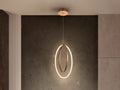 Lámpara de techo Ocellis LED oro rosa 22 cm