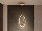 Lámpara de techo Ocellis LED oro rosa 22 cm