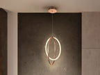Lámpara de techo Ocellis LED oro rosa 22 cm