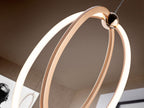 Lámpara de techo Ocellis LED oro rosa 22 cm