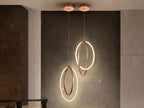 Lámpara de techo Ocellis LED oro rosa 22 cm