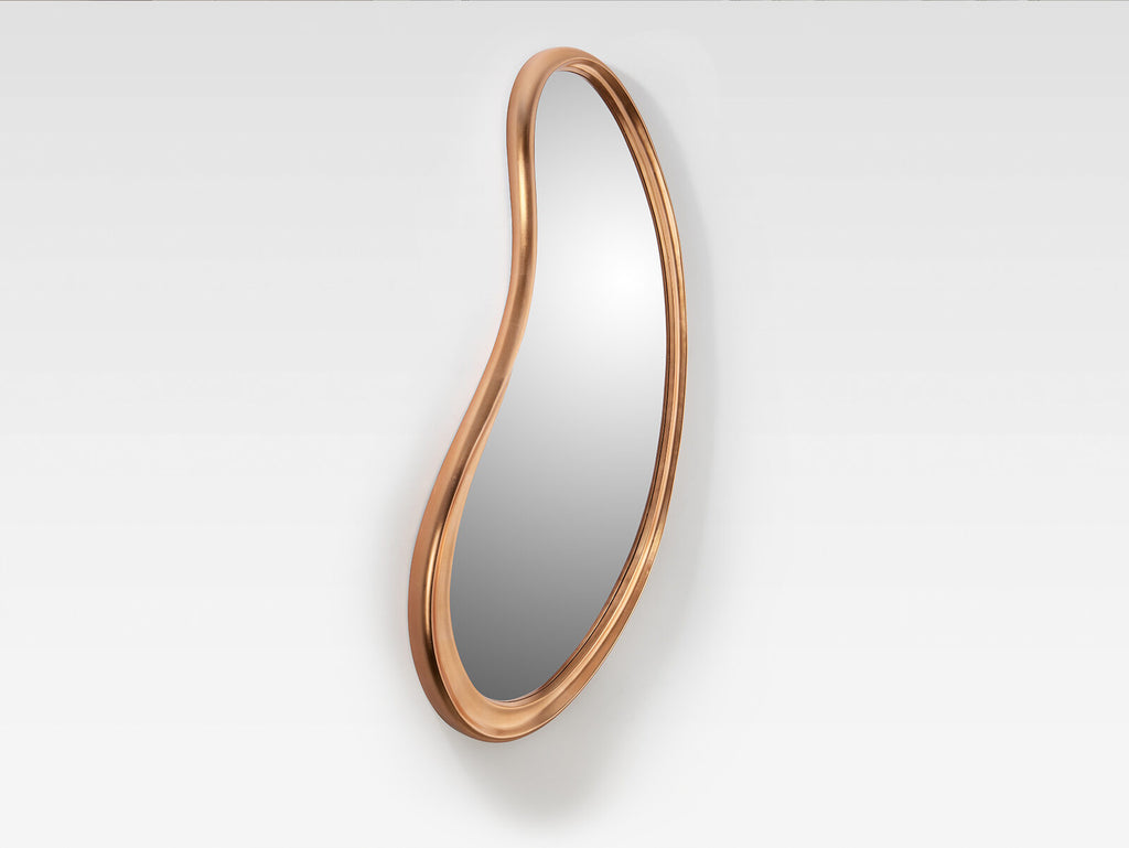 Espejo Brigitte pan de oro rosa