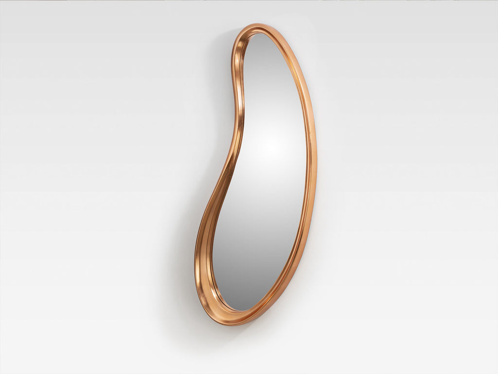 Espejo Brigitte pan de oro rosa