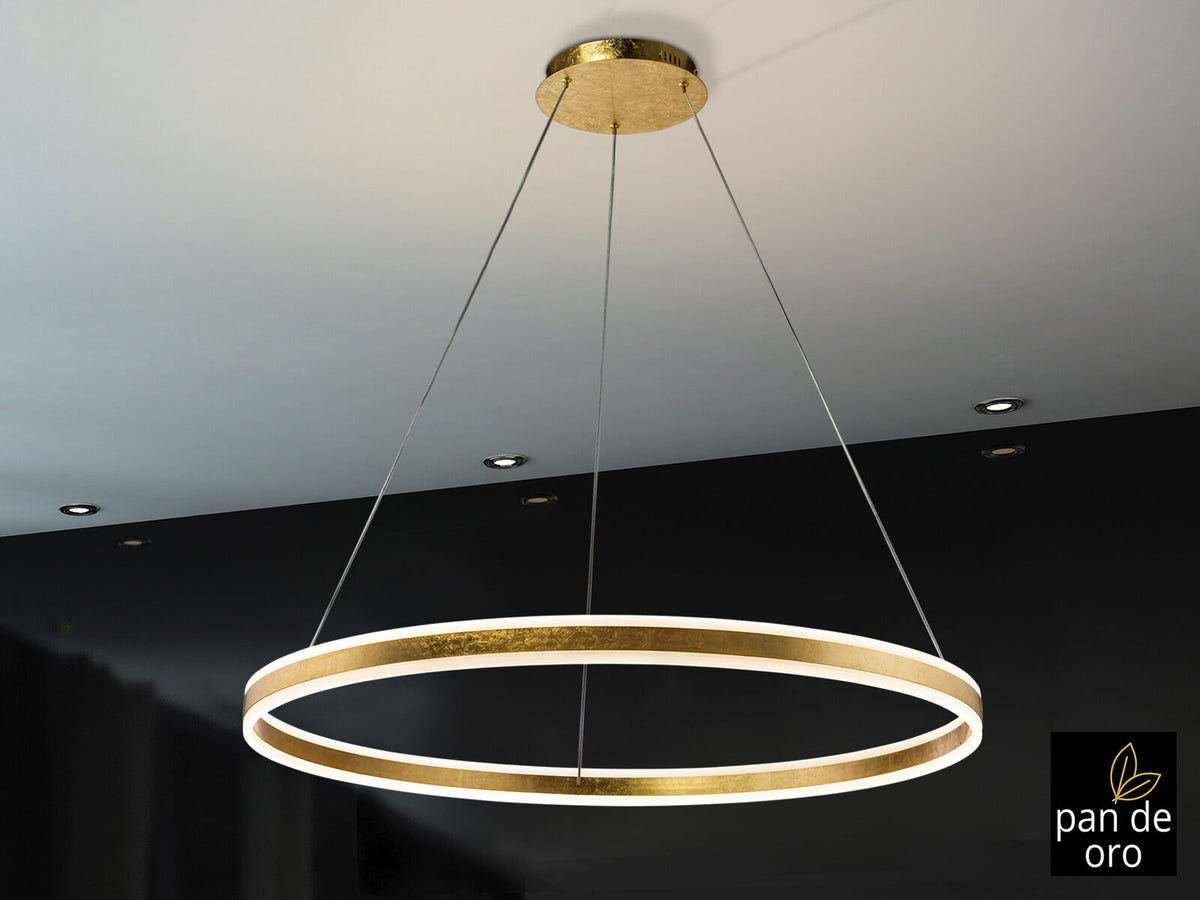 Lámpara de techo Helia LED pan de oro Ø100