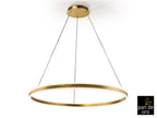 Lámpara de techo Helia LED pan de oro Ø100
