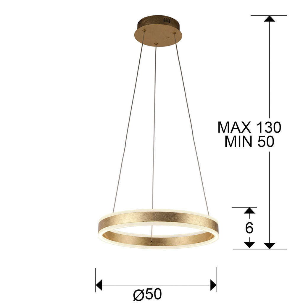 Lámpara de techo Helia LED Ø50 - medidas