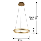 Lámpara de techo Helia LED Ø50 - medidas