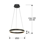 Lámpara de techo Helia LED Ø50 - medidas