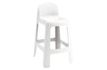 Taburete Alto para Exterior Bark Blanco